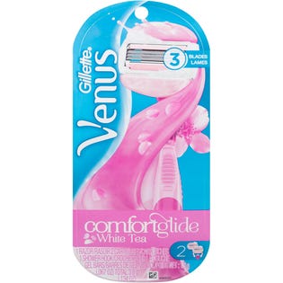 Rasoir Gillette Venus ComfortGlide parfum thÃ© blanc pour femme avec 2 cartouches de rechange