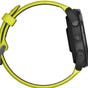 Garmin Forerunner® 965 GPS Smartwatch Carbon Grey DLC Titanium Bezel with Black Case and Amp Yellow/Black Silicone Band (EA1)