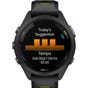 Garmin Forerunner® 265S GPS Smartwatch Black Bezel and Case with Black/Amp Yellow Silicone Band (EA1)