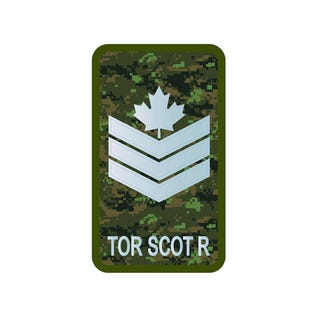 TOR SCOT R, Sgt, CADPAT Badge