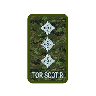 TOR SCOT R,  Capt, CADPAT Badge
