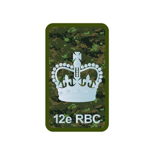 12e RBC, WO, CADPAT Badge