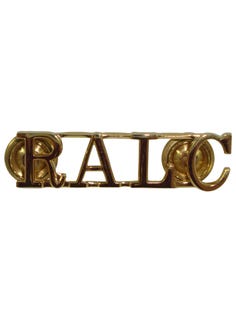 RALC Metal  Shoulder Titles