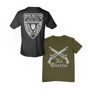 Mad Hatter Industries Road Trip and No Quarter Given T-Shirt Bundle 2pk (EA1)