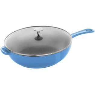 Staub Cast Iron 10’’ Daily Pan with Glass Lid Blue (EA2)