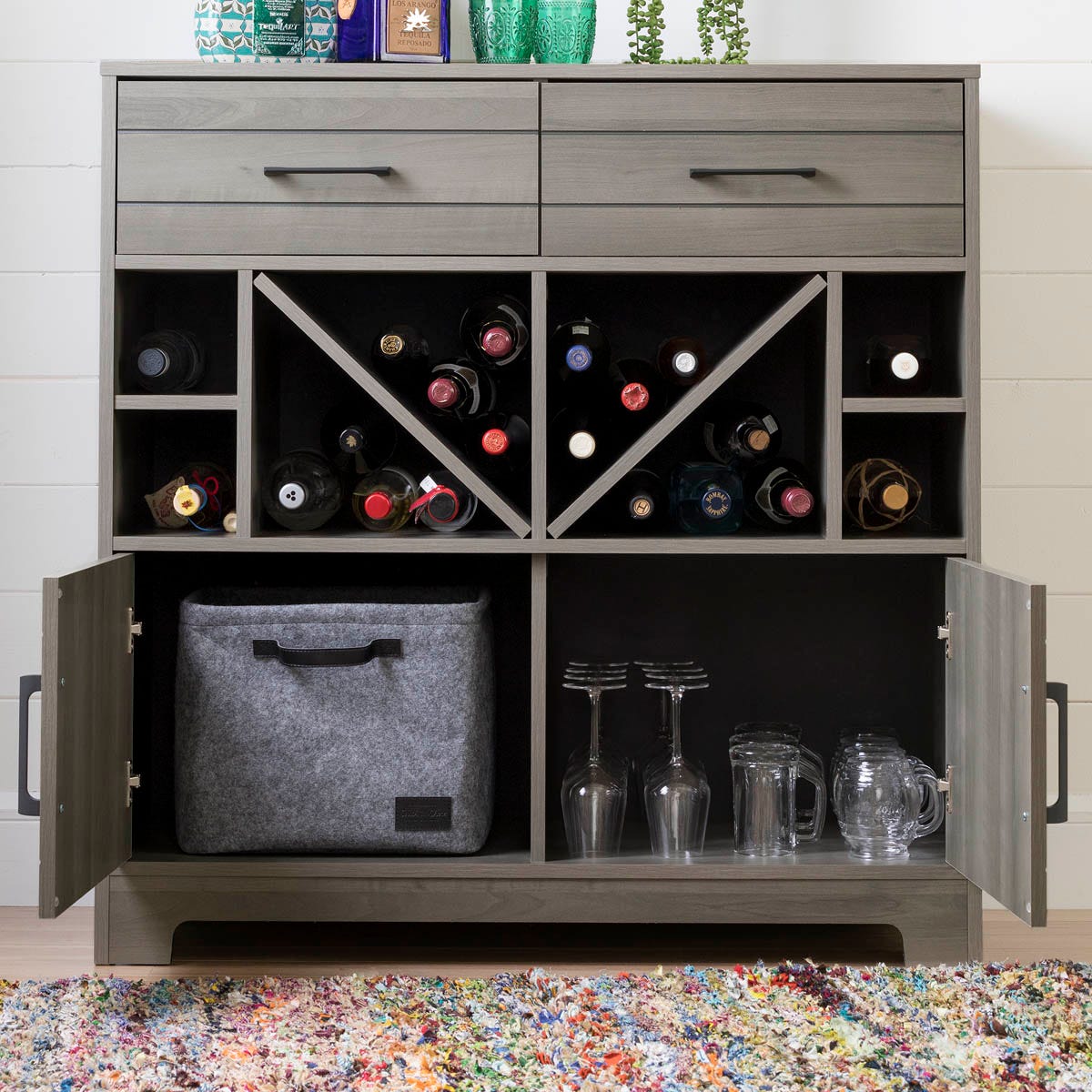 South shore store vietti bar cabinet