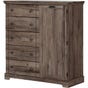 South Shore Avilla Door Chest with 5 Drawers Fall Oak (EA2)
