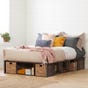 South Shore Avilla Storage Bed with Baskets Full Fall Oak (EA2)