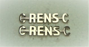 Canadian Intelligence Corps (C RENS C) Metal Shoulder Title Pair - French