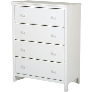 South Shore Cotton Candy 4-Drawer Chest Pure White (EA2)