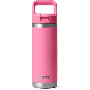 YETI Rambler 532 ml Straw Bottle Harbour Pink With Color Matched Straw Cap