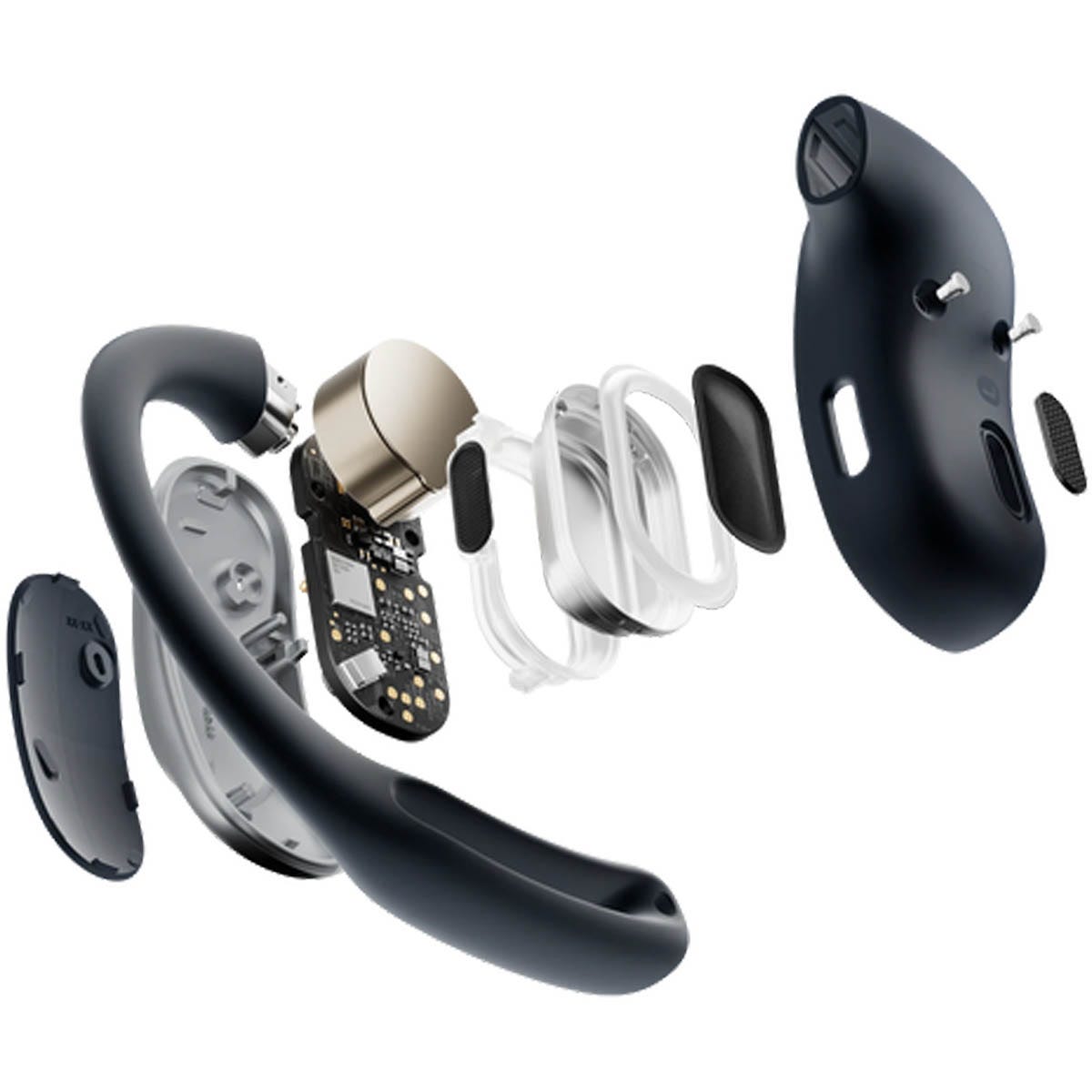 Shokz OpenFit Air Black Bluetooth Headset Smart Mic Around