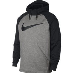 nike therma hoodie grey