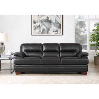 Luxor Leather Sofa By Hydeline Vanilla (EA3)