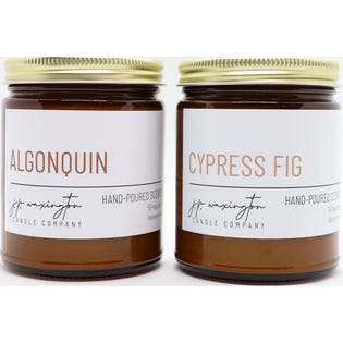 Bougies de cire de soya Algonquin et Cypress Fig, 2 × 9 oz (EA1)