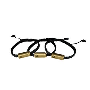 Brass & Unity Buddy Check 3 Stack Black Bracelet (EA1)