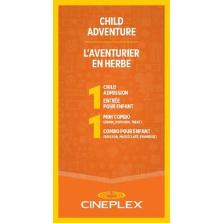 Cineplex Child Adventure Movie Ticket