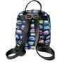 Nicci Navy Kids Backpack With Car Print (EA1)