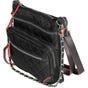 Nicci Black Red Nylon Crossbody Bag (EA1)
