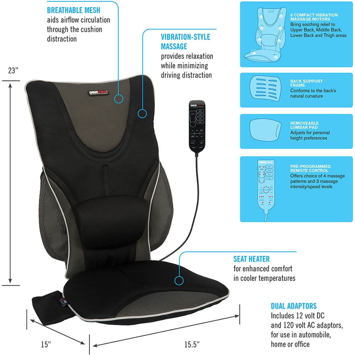 Obusforme car hotsell seat back support