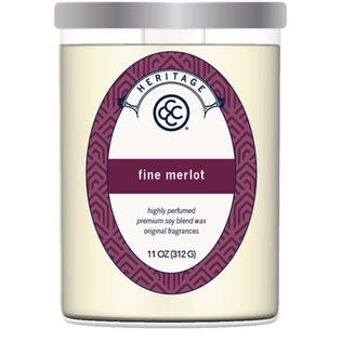 Colonial Candle Fine Merlot 11oz Heritage Candle (EA1)