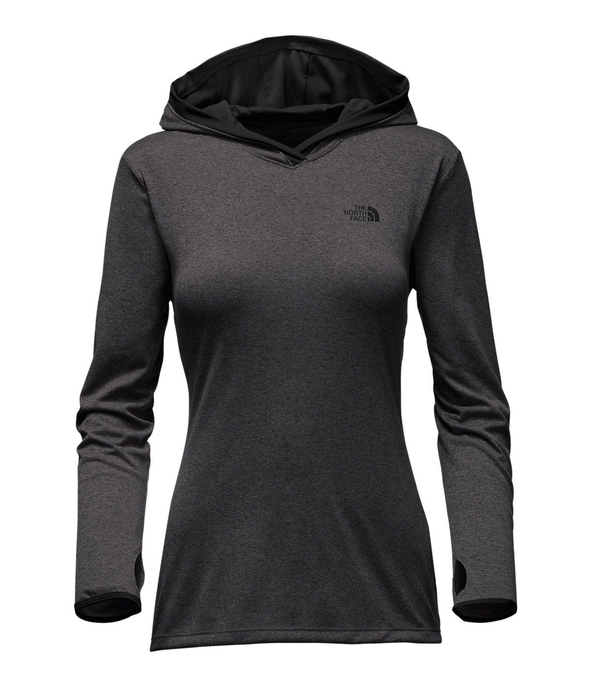 THE NORTH FACE Women s Reactor Hoodie Dark Grey Heather Canex