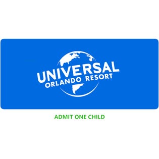 Universal Orlando Resort 2-Park 1-Day Park-to-Park Ticket Child (EA1)