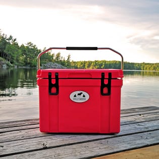 CHILLY MOOSE 25L Chilly Ice Box Canoe Red (EA1)