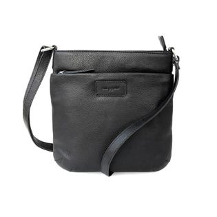 Club Rochelier Leather Top Zipper Crossbody Bag CRHO3-BLK (EA1)