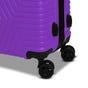Nicci Purple Lattitude Collection 3 Piece Luggage Set (EA1)