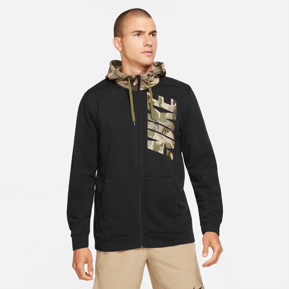 Nike camouflage zip hoodie top