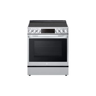 LG 30" 6.3 Cu. Ft. True Convection 5-Element Slide-In Electric Air Fry Stainless Range LSEL6335F 