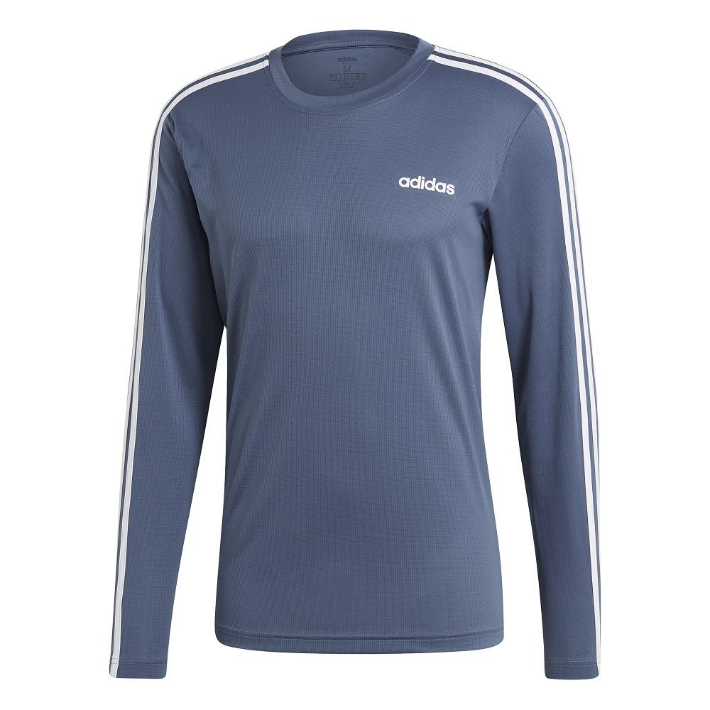 ADIDAS Men s D2M Climalite Long Sleeve T Shirt Canex