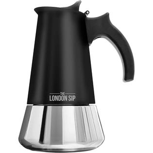 London Sip Cafetière Espresso de table en acier inoxydable 6 tasses Noir (EA1)