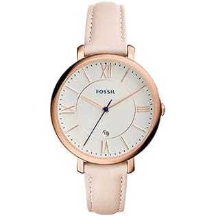 Fossil Jacqueline 3Hand Date Blush Leather Watch (EA1)