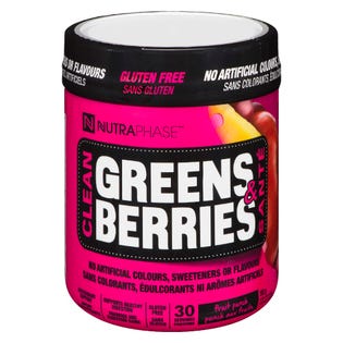 Nutraphase Greens & Berries Fruit Punch Workout Drink 30 Servings