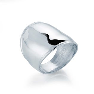 Sharelli Sterling Silver Wide Band Ring (EA1)