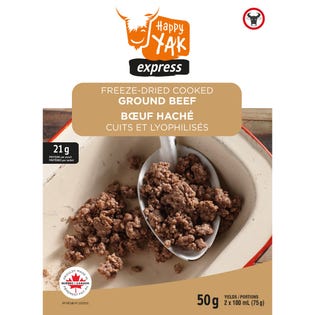 Happy Yak Freeze-Dried Cooked Ground Beef 50g (EA3)