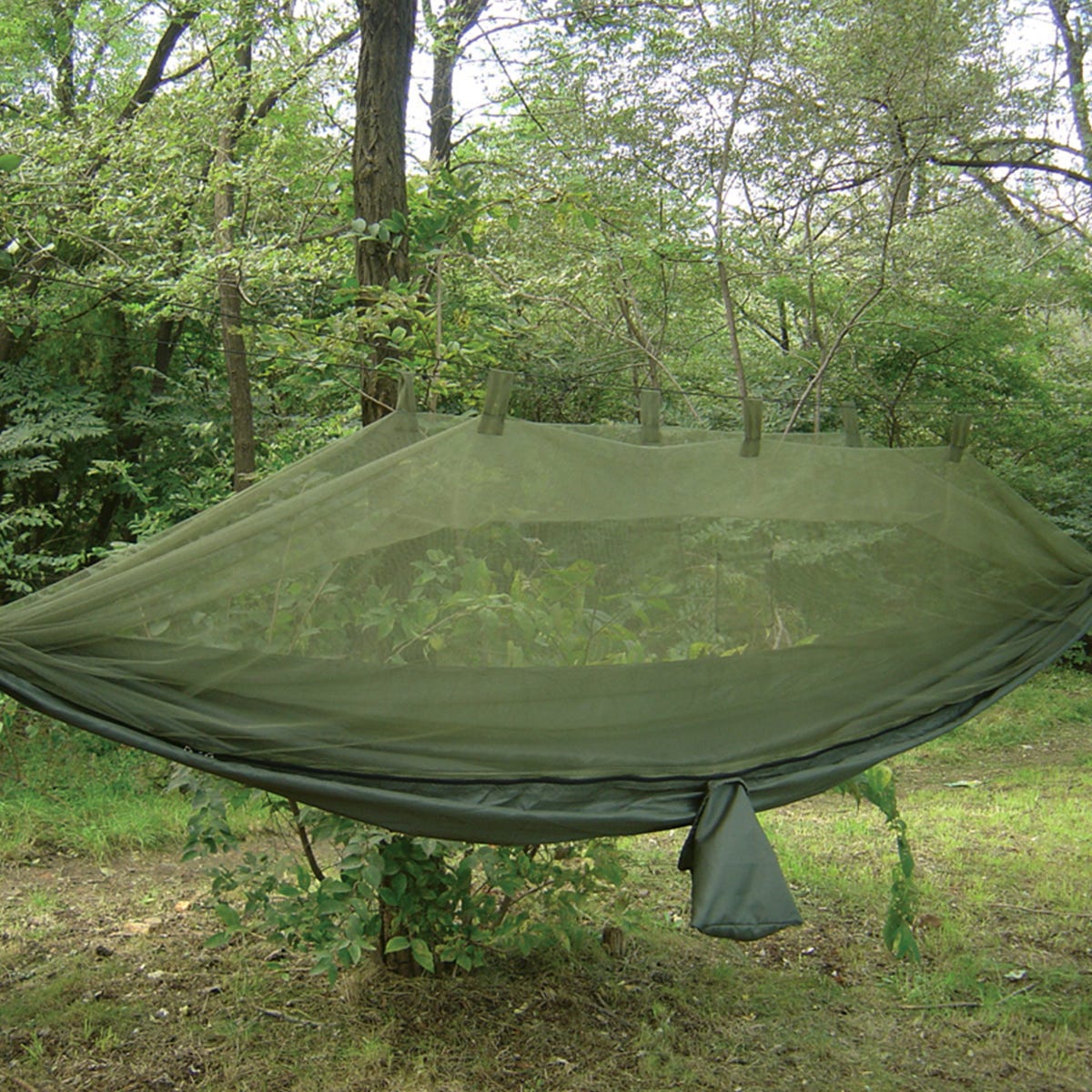 Netted hammock top