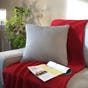 Habitat Seren Velvet Decorative Pillow 20 x 20 in Silver (EA1)