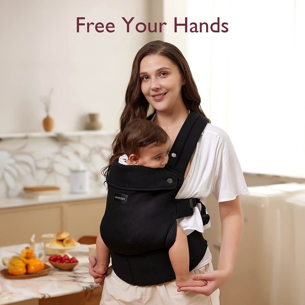 Momcozy Baby Carrier Newborn to Toddler-Black (EA1) | Canex