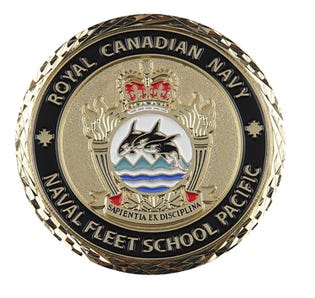 Naval Fleet School (Pacific) Coin
