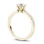 NORTHERN LOVE Yellow Gold Brilliant Cut Diamond Engagement Ring Total Carat Weight 0.70ct (EA3)