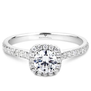 NORTHERN LOVE White Gold Diamond Engagement Ring Total Carat Weight 0.80ct (EA3)