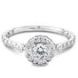 NORTHERN LOVE White Gold Diamond Engagement Ring Total Carat Weight 0.64ct (EA3)
