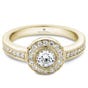 NORTHERN LOVE Yellow Gold Brilliant Cut Diamond Engagement Ring Total Carat Weight 0.66ct (EA3)