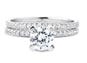 NORTHERN LOVE 14K White Gold Wedding Band Total Carat Weight 0.36ct (EA3)