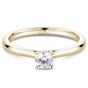 Northern Love Yellow Gold Solitaire Diamond Engagement Ring Total Carat Weight 0.25ct (EA3)