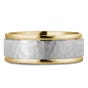 NORTHERN LOVE Yellow and White Gold 8 mm Wedding Band (EA3)