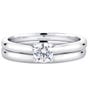 Northern Love Platinum Brilliant Diamond Engagement Ring Total Carat Weight 0.33ct (EA3)
